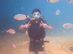 scuba diving experience