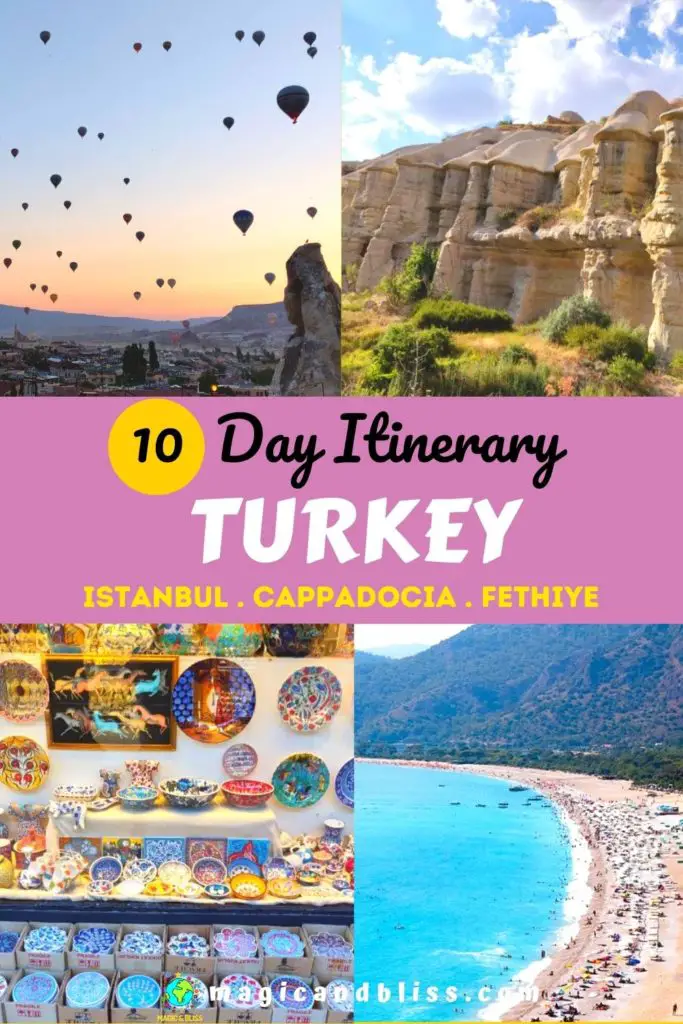 turkey travel itinerary for 10 days