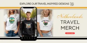 Travel print Tshirts and sweatshirts for Amsterdam Netherlands
